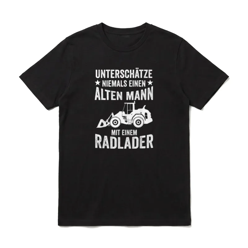 Radlader Opa Papa Vater T-Shirt – Klassisches T-Shirt in Schwarz