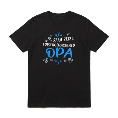Stolzer frischgebackener Opa Grandpa T-Shirt – Klassisches T-Shirt in Schwarz