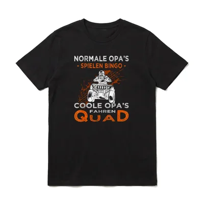 Coole Opas fahren Quad Quadfahrer T-Shirt – Klassisches T-Shirt in Schwarz