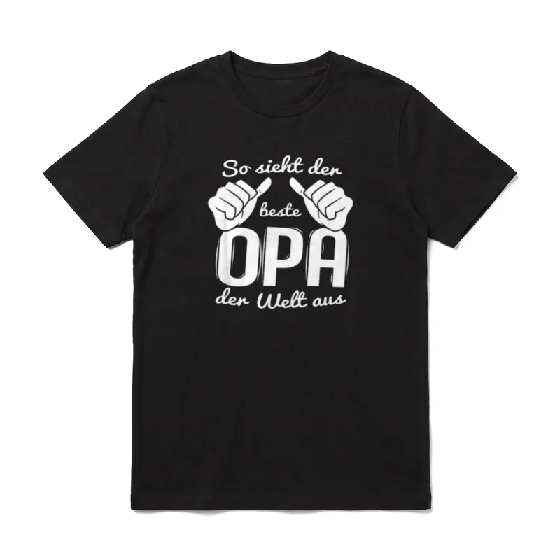 So sieht der beste Opa T-Shirt – Klassisches T-Shirt in Schwarz