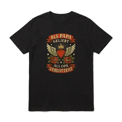 Opa Geburtstag Opa Spruch T-Shirt – Klassisches T-Shirt in Schwarz