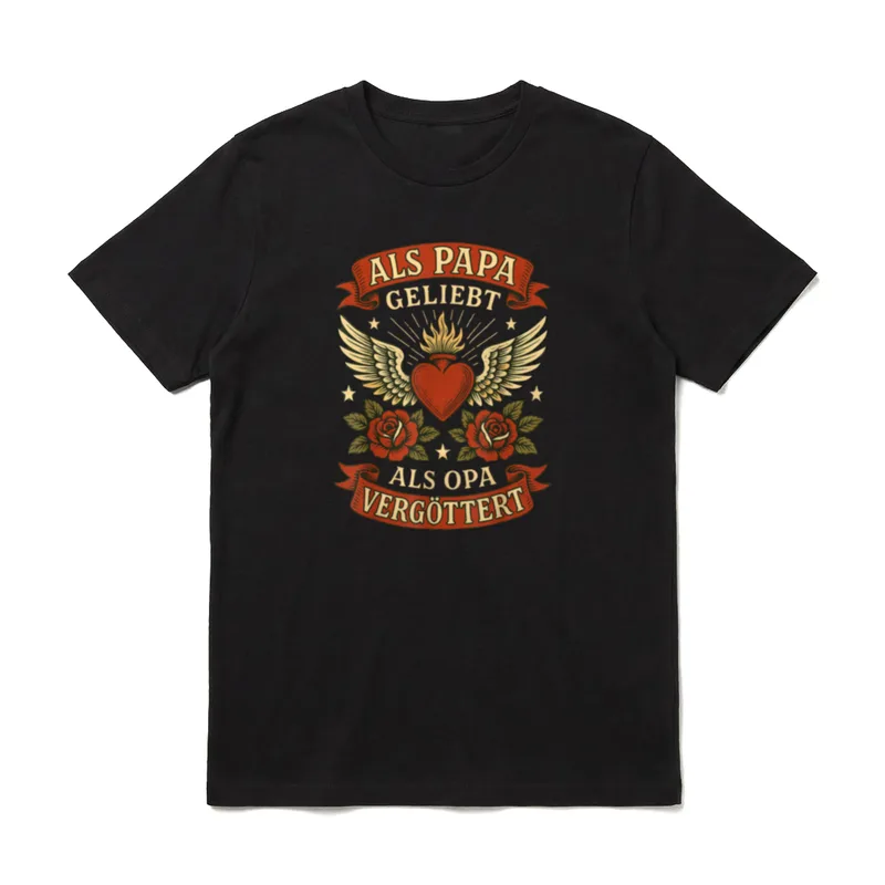 Opa Geburtstag Opa Spruch T-Shirt – Klassisches T-Shirt in Schwarz