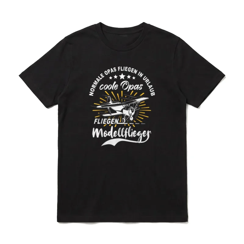 Modellflieger Opa Modell Fliegen T-Shirt – Klassisches T-Shirt in Schwarz