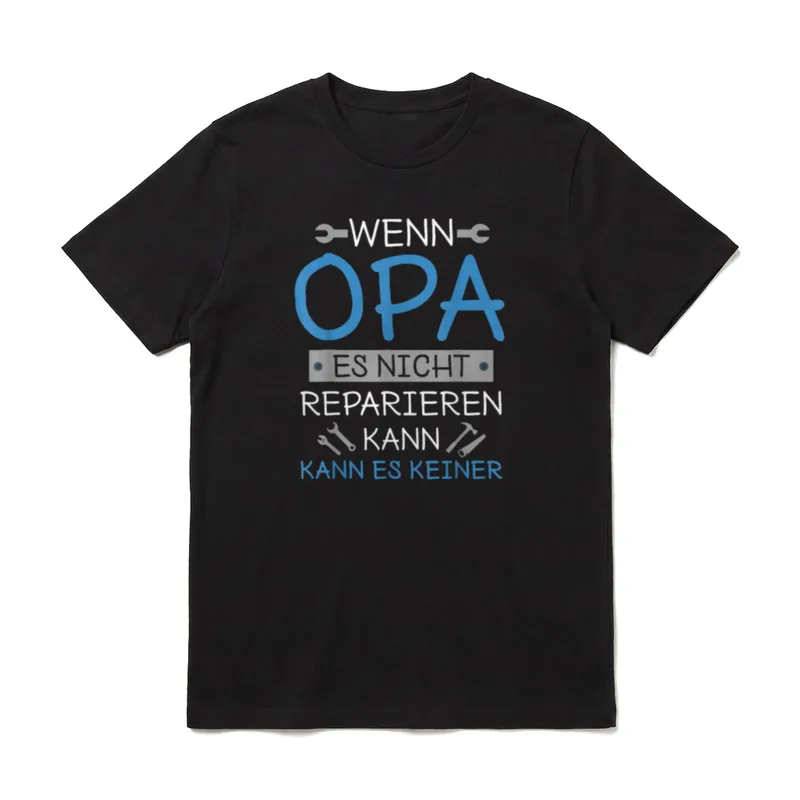 Opa Geburtstag Opa Spruch T-Shirt – Klassisches T-Shirt in Schwarz