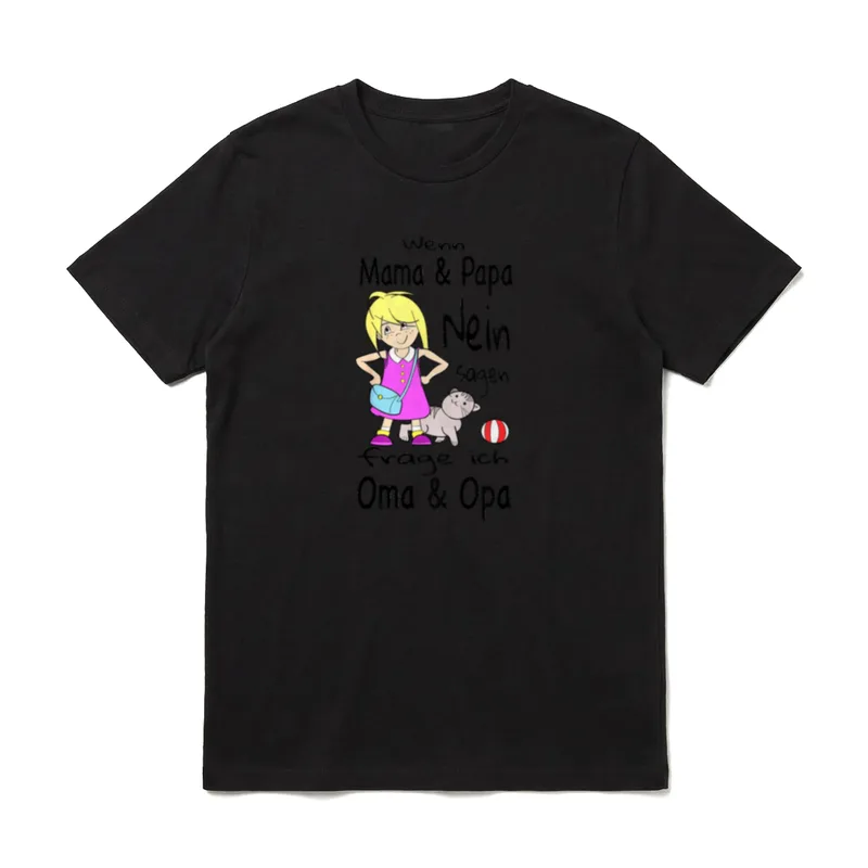 Wenn Mama und Papa Opa Sprüche & Geschenke T-Shirt – Klassisches T-Shirt in Schwarz