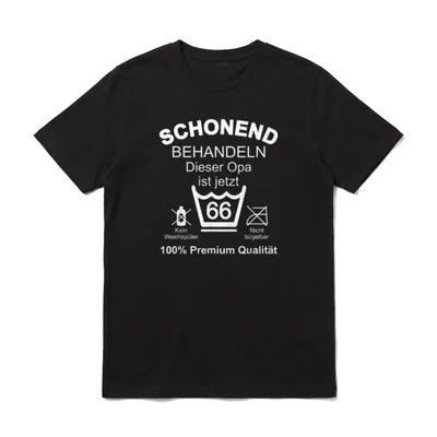 66 Geburtstag Mann Opa T-Shirt – Klassisches T-Shirt in Schwarz