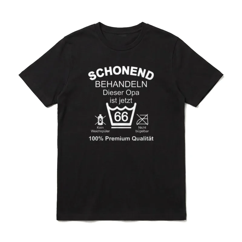 66 Geburtstag Mann Opa T-Shirt – Klassisches T-Shirt in Schwarz