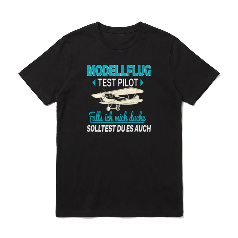 Flugzeug Modellflugzeug Modellbau Spruch T-Shirt – Klassisches T-Shirt in Schwarz