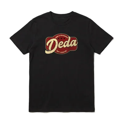 Vintage Deda wie T-Shirt – Klassisches T-Shirt in Schwarz