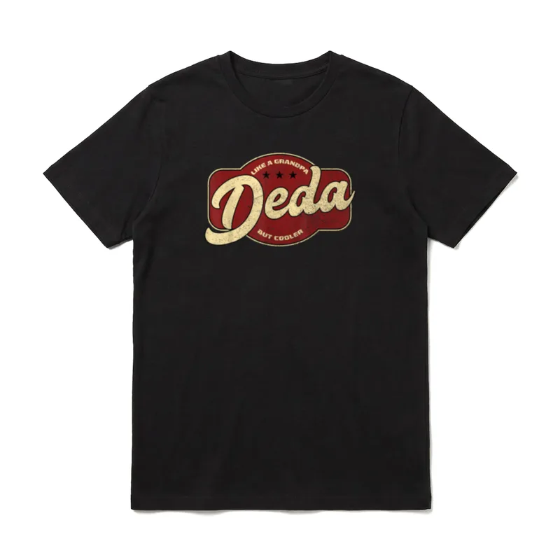 Vintage Deda wie T-Shirt – Klassisches T-Shirt in Schwarz