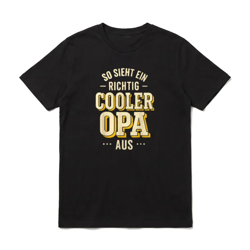 Opa Geburtstag Opa Spruch T-Shirt – Klassisches T-Shirt in Schwarz