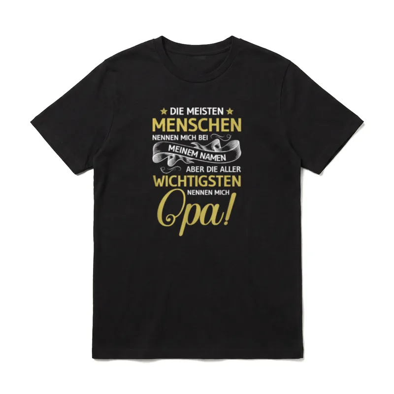 Die meisten Menschen nennen T-Shirt – Klassisches T-Shirt in Schwarz