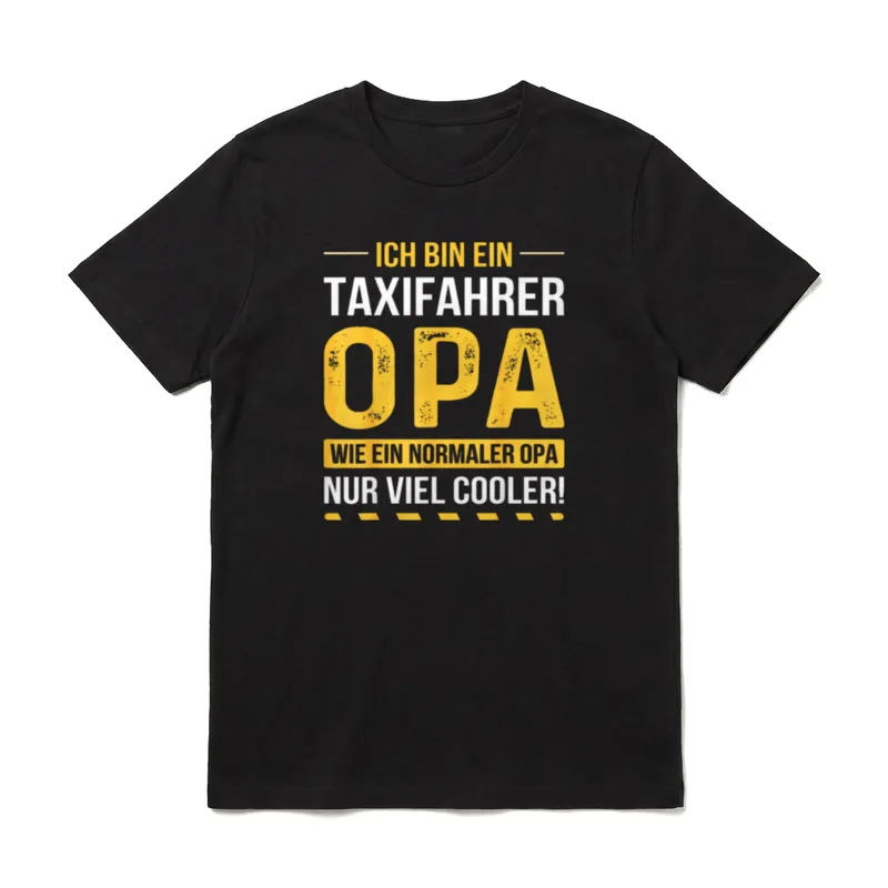 Taxifahrer Opa Taxi Cooler T-Shirt – Klassisches T-Shirt in Schwarz