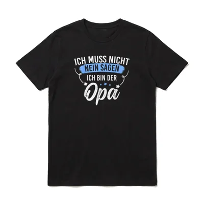 Ich Muss Nicht Nein T-Shirt – Klassisches T-Shirt in Schwarz
