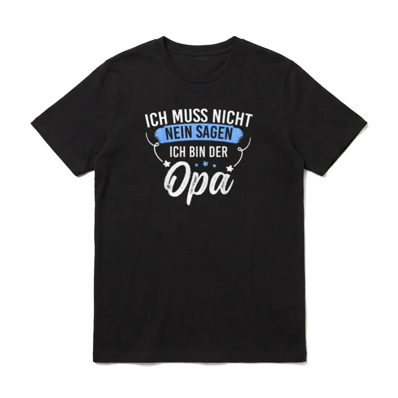 Ich Muss Nicht Nein T-Shirt – Klassisches T-Shirt in Schwarz