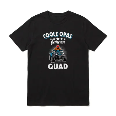 Quad Spruch Opa Quadbike lustiger T-Shirt – Klassisches T-Shirt in Schwarz