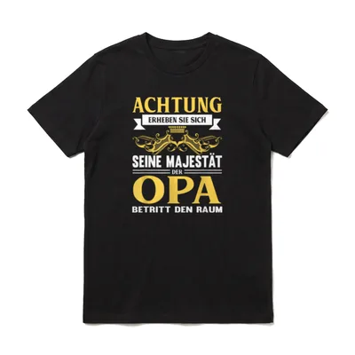 Erheben sie sich Seine Majestät T-Shirt – Klassisches T-Shirt in Schwarz