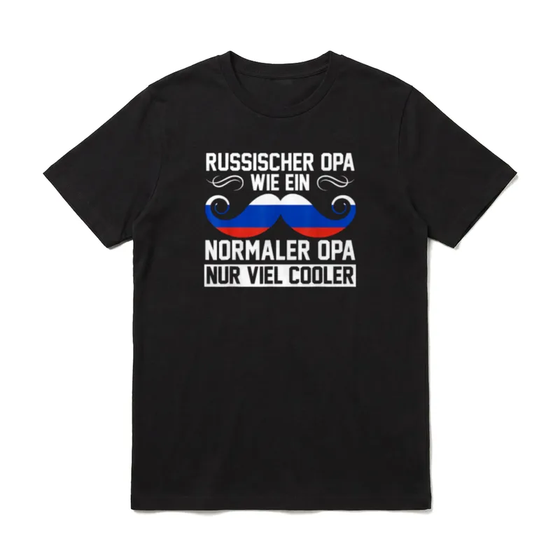 Russischer Opa Russischer Großvater T-Shirt – Klassisches T-Shirt in Schwarz