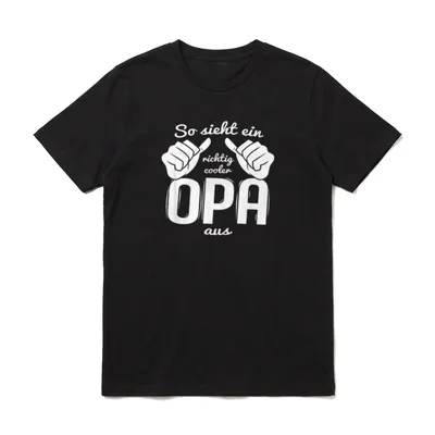 So sieht ein richtig T-Shirt – Klassisches T-Shirt in Schwarz