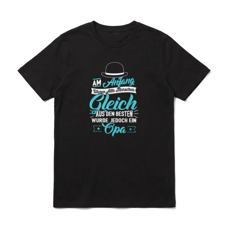 Am Anfang waren alle T-Shirt – Klassisches T-Shirt in Schwarz