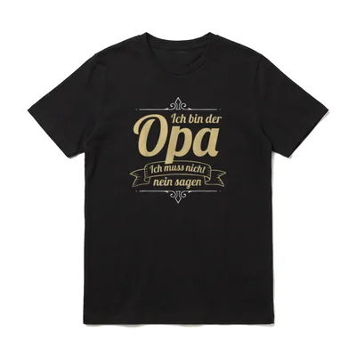 Opa Geburtstag Opa Spruch T-Shirt – Klassisches T-Shirt in Schwarz
