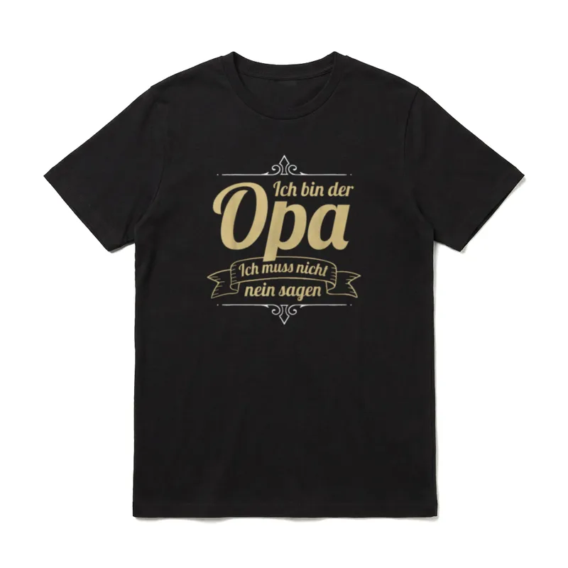 Opa Geburtstag Opa Spruch T-Shirt – Klassisches T-Shirt in Schwarz