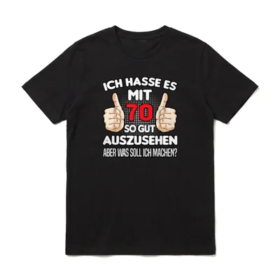 70. Geburtstag Opa lustiges T-Shirt – Klassisches T-Shirt in Schwarz