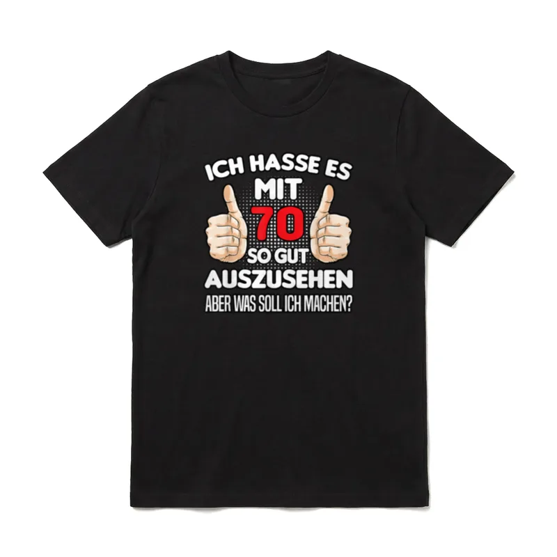 70. Geburtstag Opa lustiges T-Shirt – Klassisches T-Shirt in Schwarz