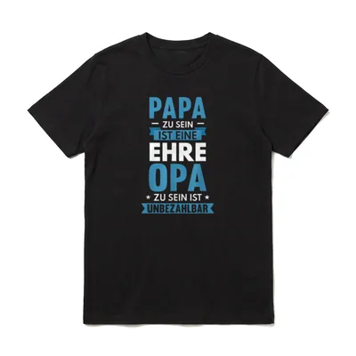 Opa Geburtstag Opa Spruch T-Shirt – Klassisches T-Shirt in Schwarz