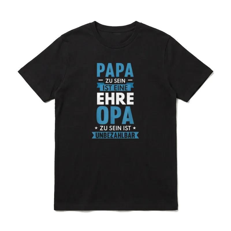 Opa Geburtstag Opa Spruch T-Shirt – Klassisches T-Shirt in Schwarz