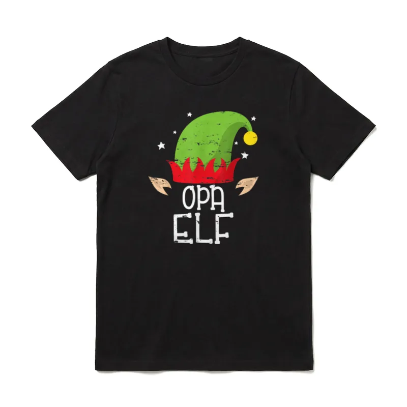 Opa Elf Partnerlook Familien T-Shirt – Klassisches T-Shirt in Schwarz