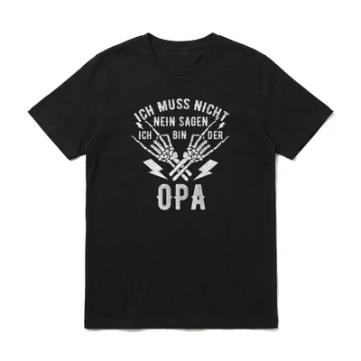 Ich Muss Nicht Nein T-Shirt – Klassisches T-Shirt in Schwarz