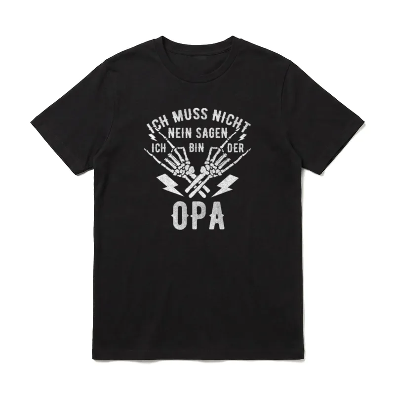 Ich Muss Nicht Nein T-Shirt – Klassisches T-Shirt in Schwarz