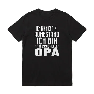 Opa für den stolzen Großvater T-Shirt – Klassisches T-Shirt in Schwarz
