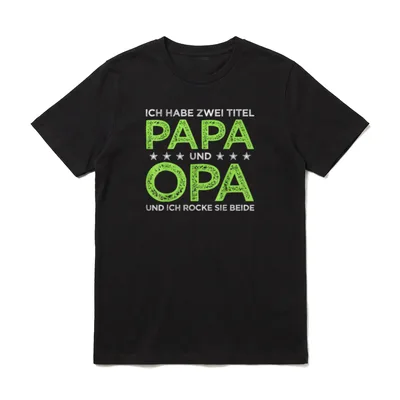 Opa Geburtstag Opa Spruch T-Shirt – Klassisches T-Shirt in Schwarz