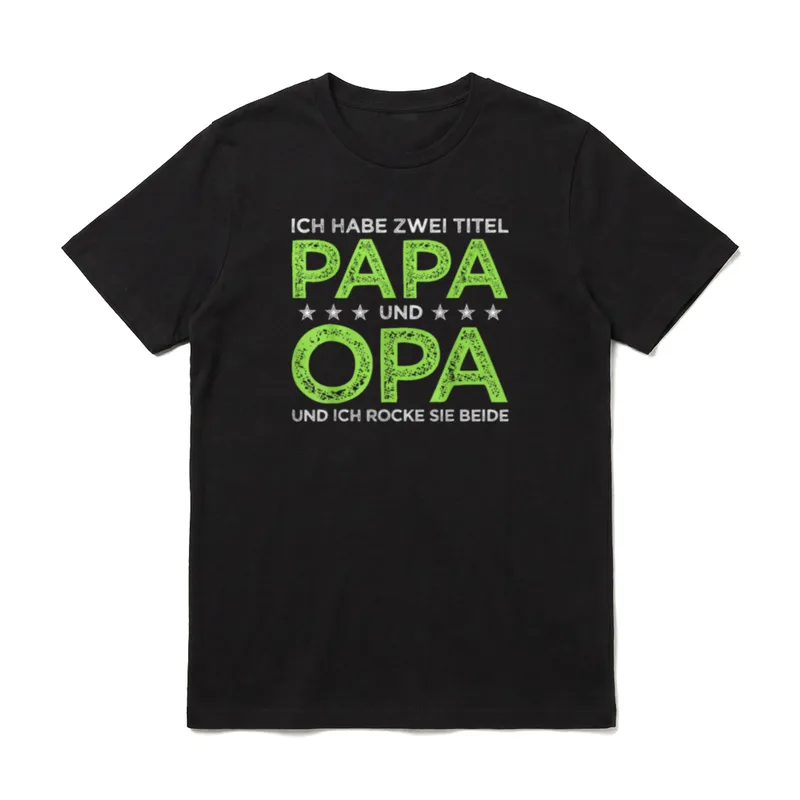 Opa Geburtstag Opa Spruch T-Shirt – Klassisches T-Shirt in Schwarz