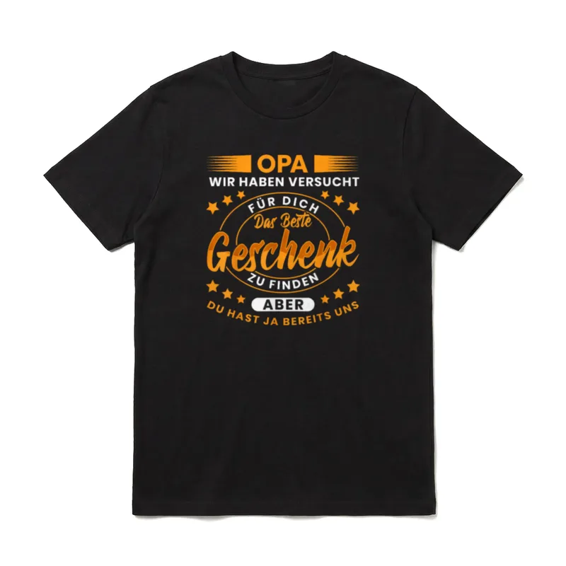 Opa wir haben versucht T-Shirt – Klassisches T-Shirt in Schwarz