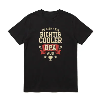Opa Geburtstag Opa Spruch T-Shirt – Klassisches T-Shirt in Schwarz