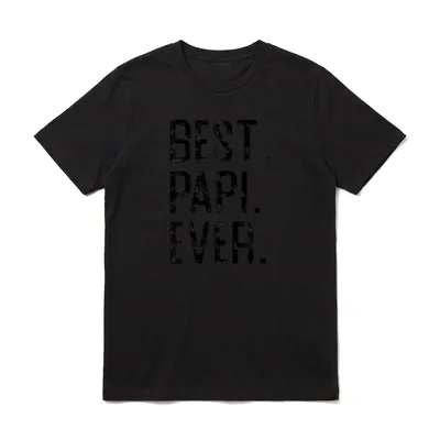 Best Papi Ever Vatertagsgeschenk T-Shirt – Klassisches T-Shirt in Schwarz