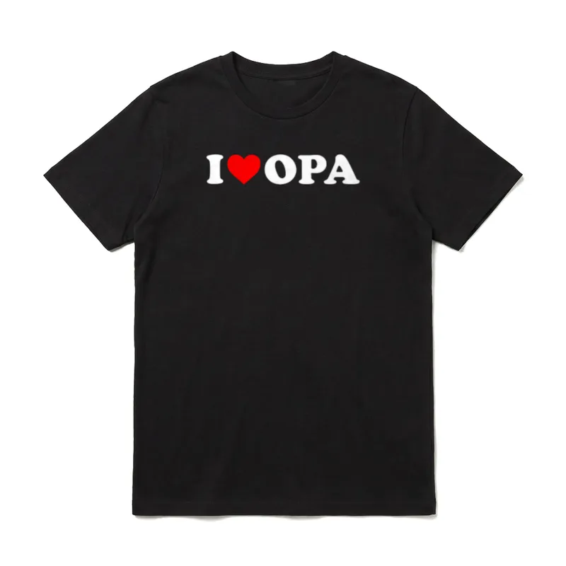 I Love Opa T-Shirt – Klassisches T-Shirt in Schwarz