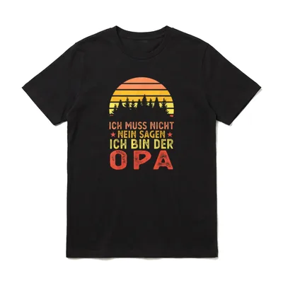 Ich bin der Opa T-Shirt – Klassisches T-Shirt in Schwarz