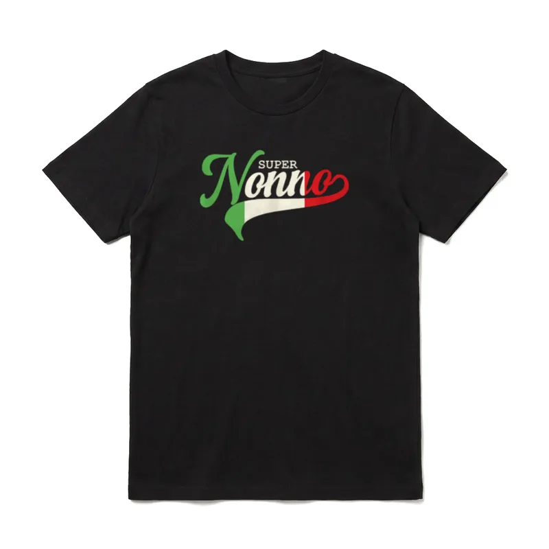 Opa Super Nonno Italienische T-Shirt – Klassisches T-Shirt in Schwarz