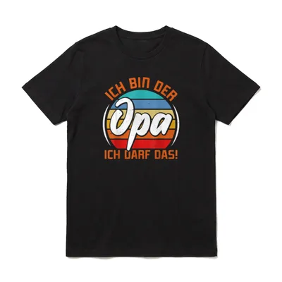 Großvater Geburtstag BIN T-Shirt – Klassisches T-Shirt in Schwarz