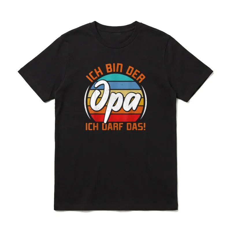 Großvater Geburtstag BIN T-Shirt – Klassisches T-Shirt in Schwarz