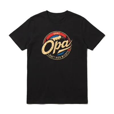 Ohne Opa Läuft Hier Opa Sprüche & Geschenke T-Shirt – Klassisches T-Shirt in Schwarz