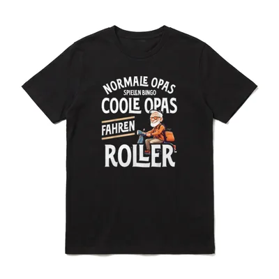 Rollerfahrer Geschenke Motorroller Coole T-Shirt – Klassisches T-Shirt in Schwarz