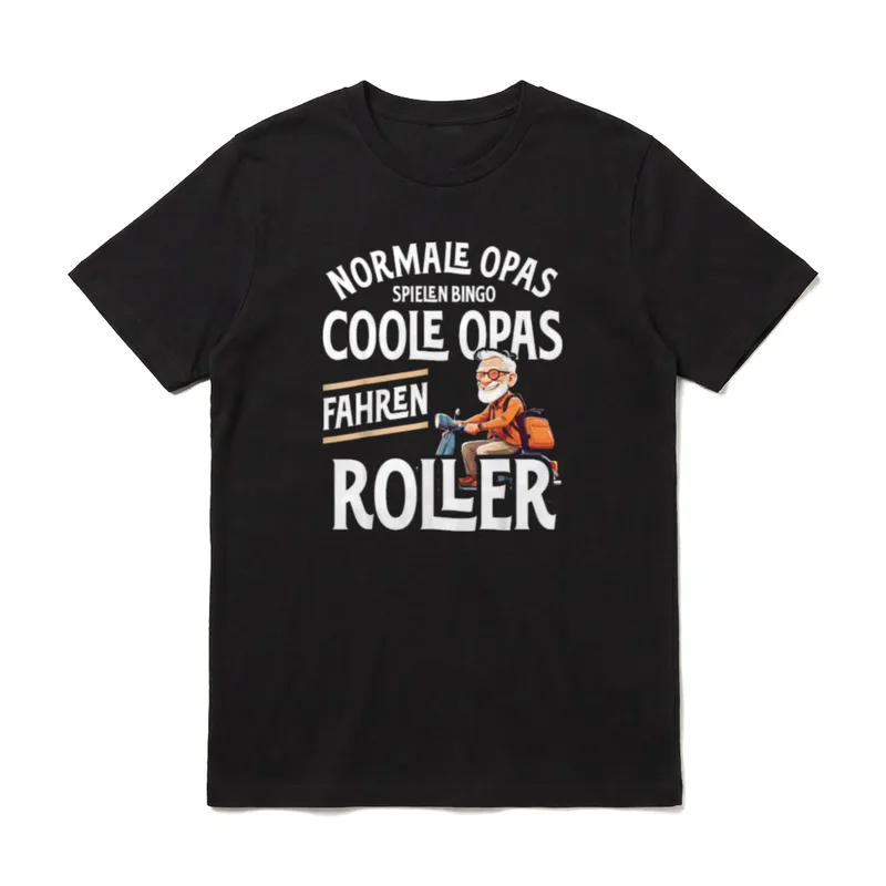 Rollerfahrer Geschenke Motorroller Coole T-Shirt – Klassisches T-Shirt in Schwarz