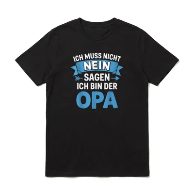 Ich Muss Nicht Nein T-Shirt – Klassisches T-Shirt in Schwarz