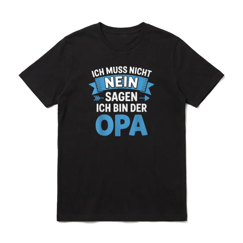 Ich Muss Nicht Nein T-Shirt – Klassisches T-Shirt in Schwarz