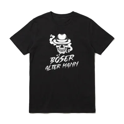Böser Alter Mann Totenkopf Opa Sprüche & Geschenke T-Shirt – Klassisches T-Shirt in Schwarz